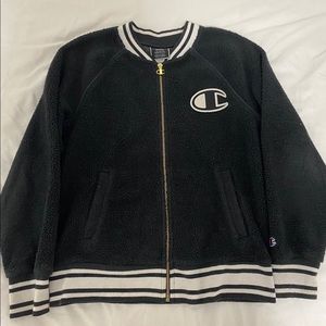 champion zip- up, bought from urban outfitters.